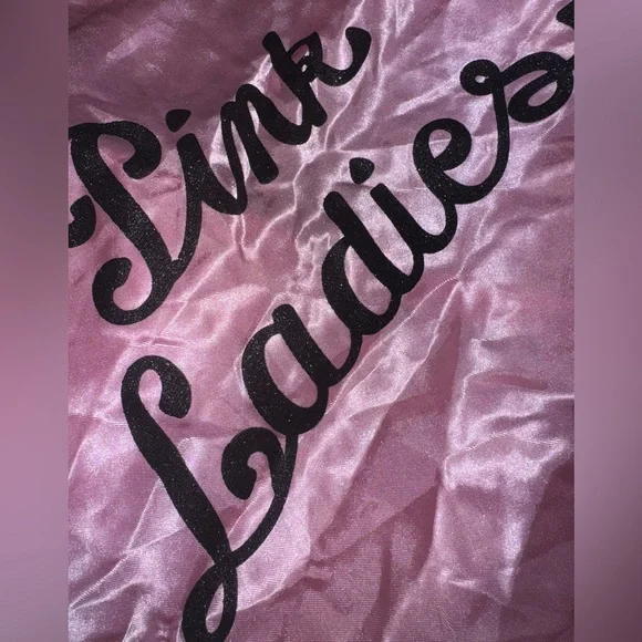 Grease Pink Ladies Satin Jacket - Picture 4 of 4